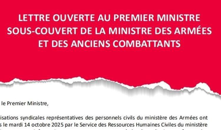 Lettre ouverte au premier ministre sous-couvert de la ministre des armées et des anciens combattants