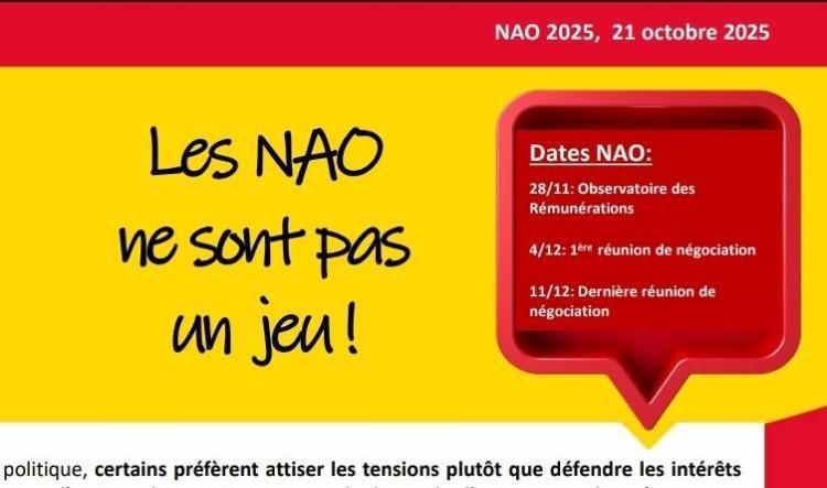 Les NAO ne sont pas un jeu !