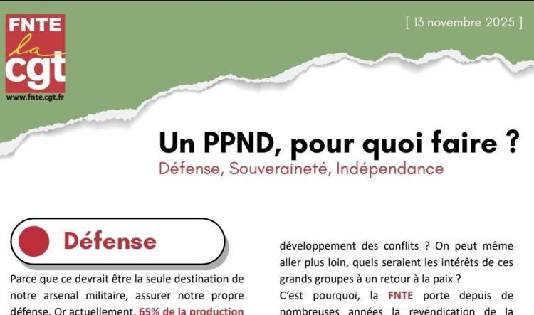Un Pôle Public National de Défense, pour quoi faire ?