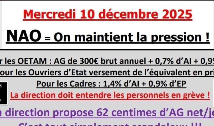 📢Débrayage mercredi 10 décembre📢 pour une AG de haut niveau
