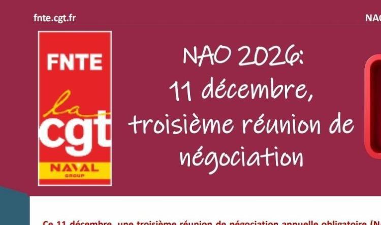 NAO 2024 troisième réunion de négociation
