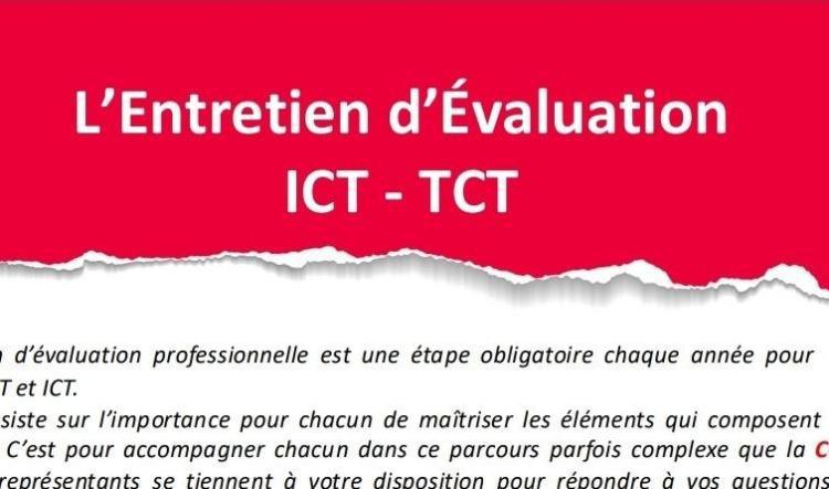 ICT - TCT L'entretien d 'évaluation