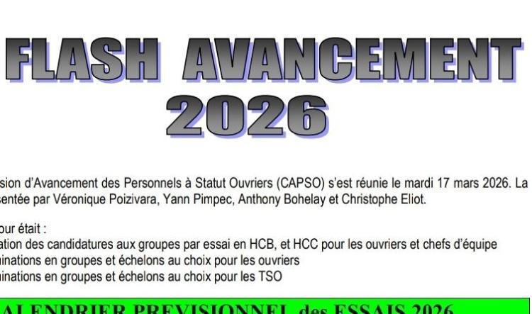 Déclaration Liminaire et Flash info avancement CGT
