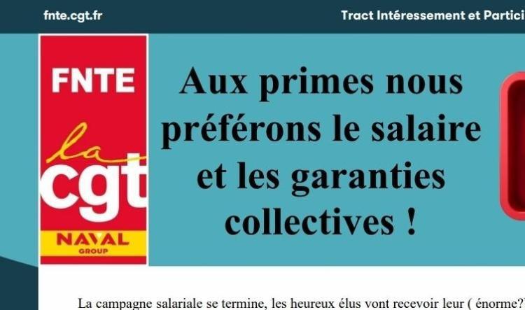 Aux primes nous préférons le salaire et les garanties collectives !