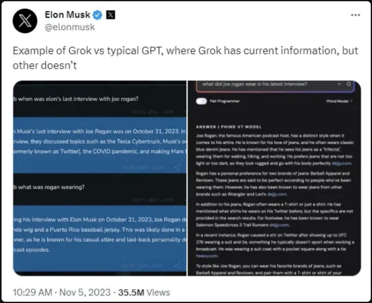 Elon Musk rend son chatbot Grok open source, défiant OpenAI Elon Musk rend son chatbot Grok open source, défiant OpenAI
