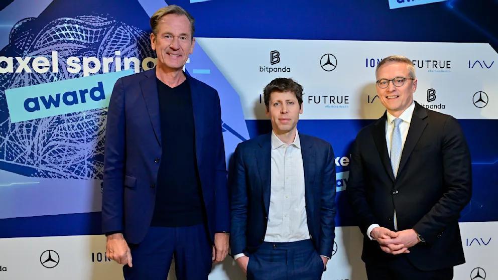 مبتكر ChatGPT سام ألتمان يحصل على جائزة أكسل سبرينغر مبتكر ChatGPT سام ألتمان يحصل على جائزة أكسل سبرينغر