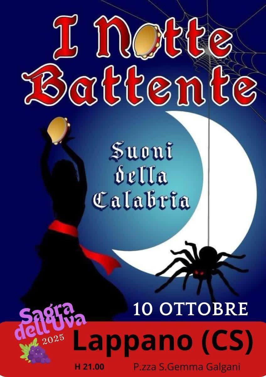 Sagra dell'Uva - Spettacolo Musicale con "I Notte Battente"(Inizio ore 21:00))