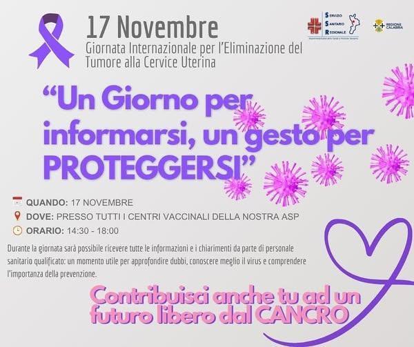 "Un Giorno per informarsi, un gesto per proteggersi" (dalle ore 14:30 alle 18:00)