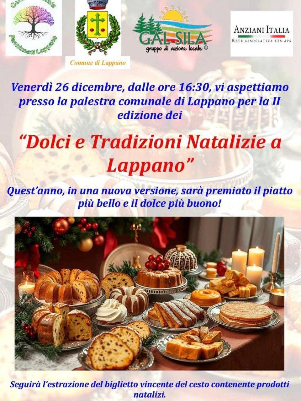 "Dolci e Tradizioni Natalizie a Lappano" (inizio ore 16:30)