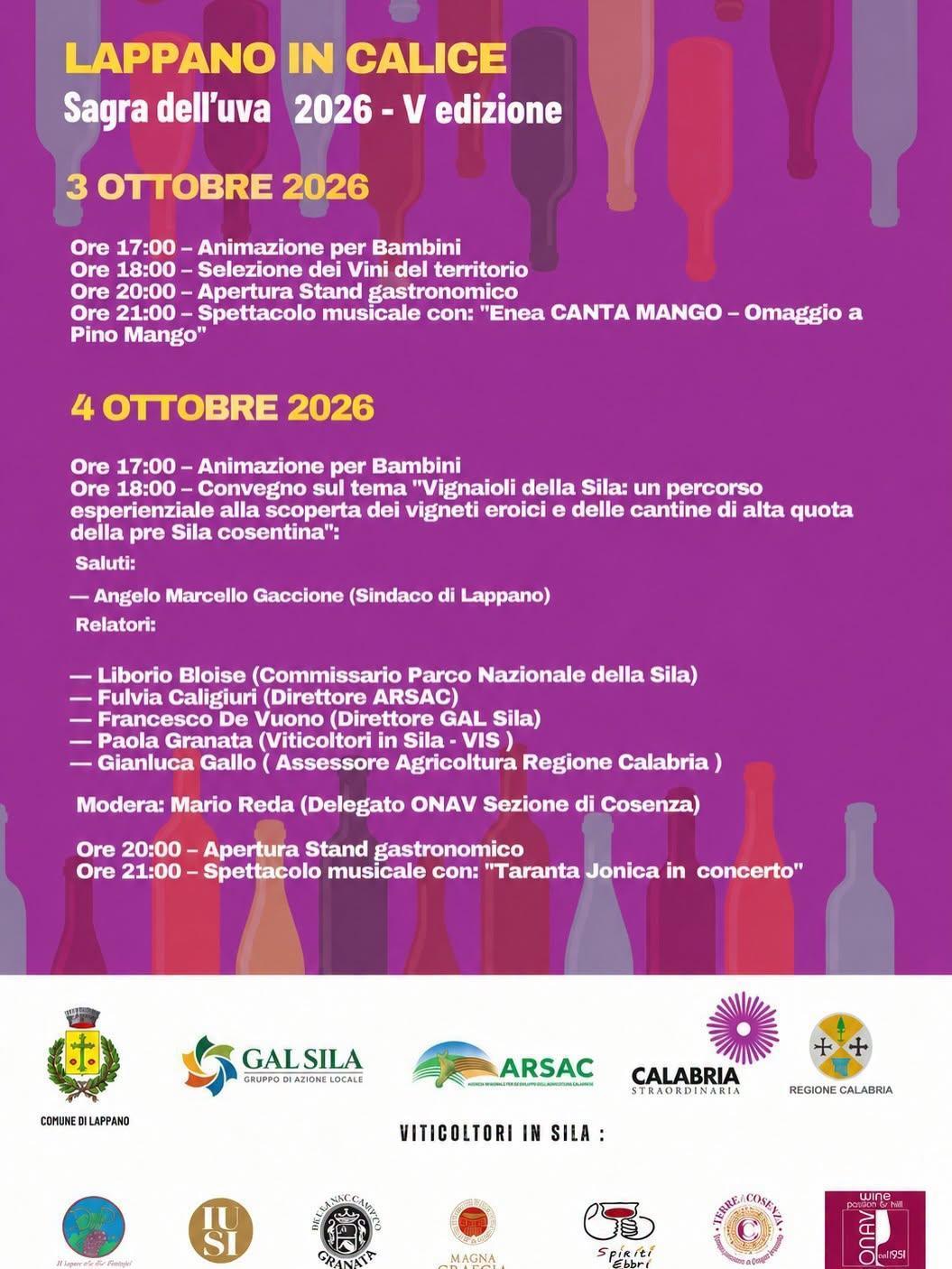 V edizione - Lappano in Calice - Sagra dell'Uva