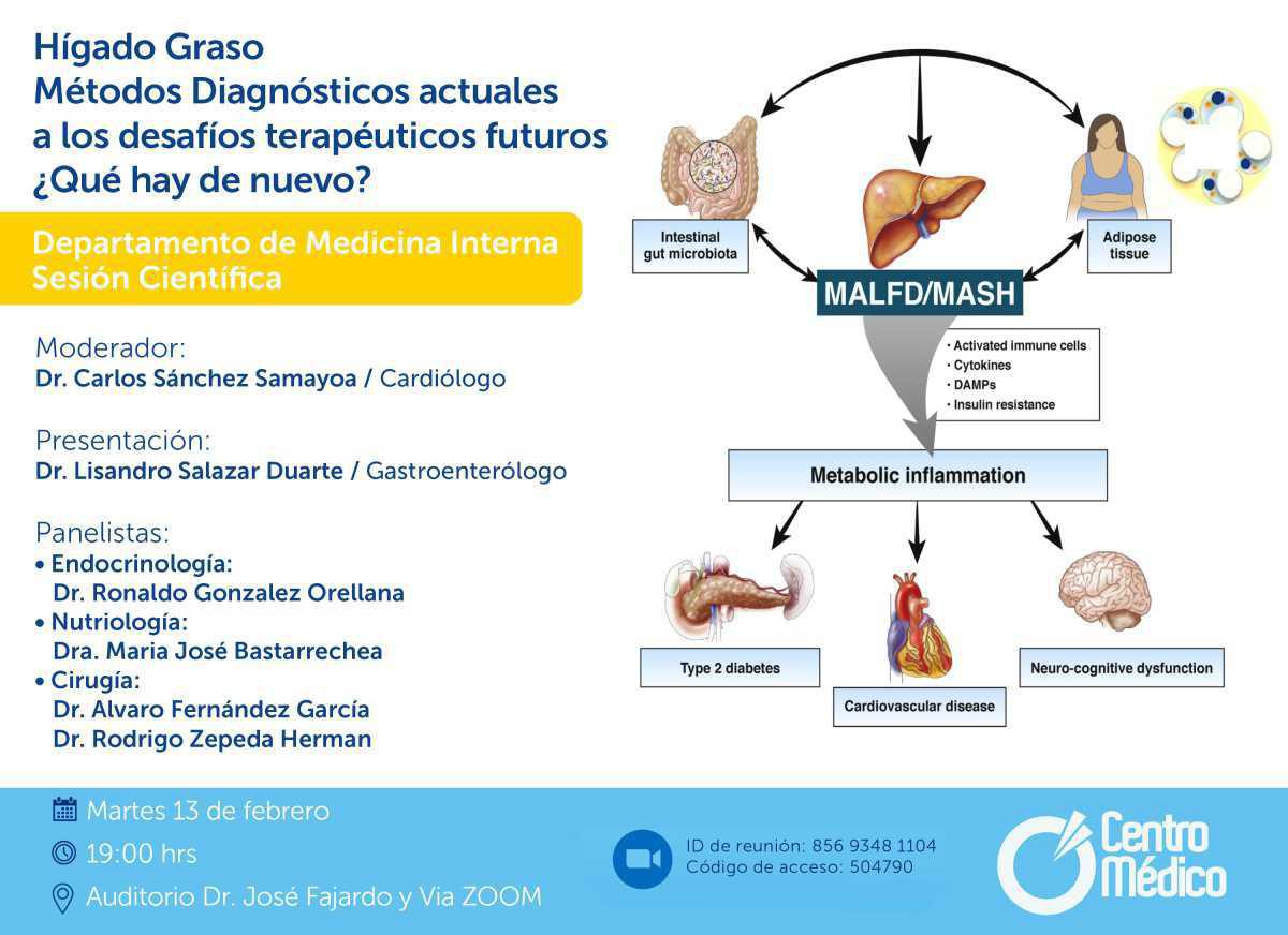 Conferencia Científica: Hígado Graso Métodos Diagnósticos actuales a los desafíos terapéuticos futuros ¿Qué hay de nuevo? Conferencia Científica: Hígado Graso Métodos Diagnósticos actuales a los desafíos terapéuticos futuros ¿Qué hay de nuevo?