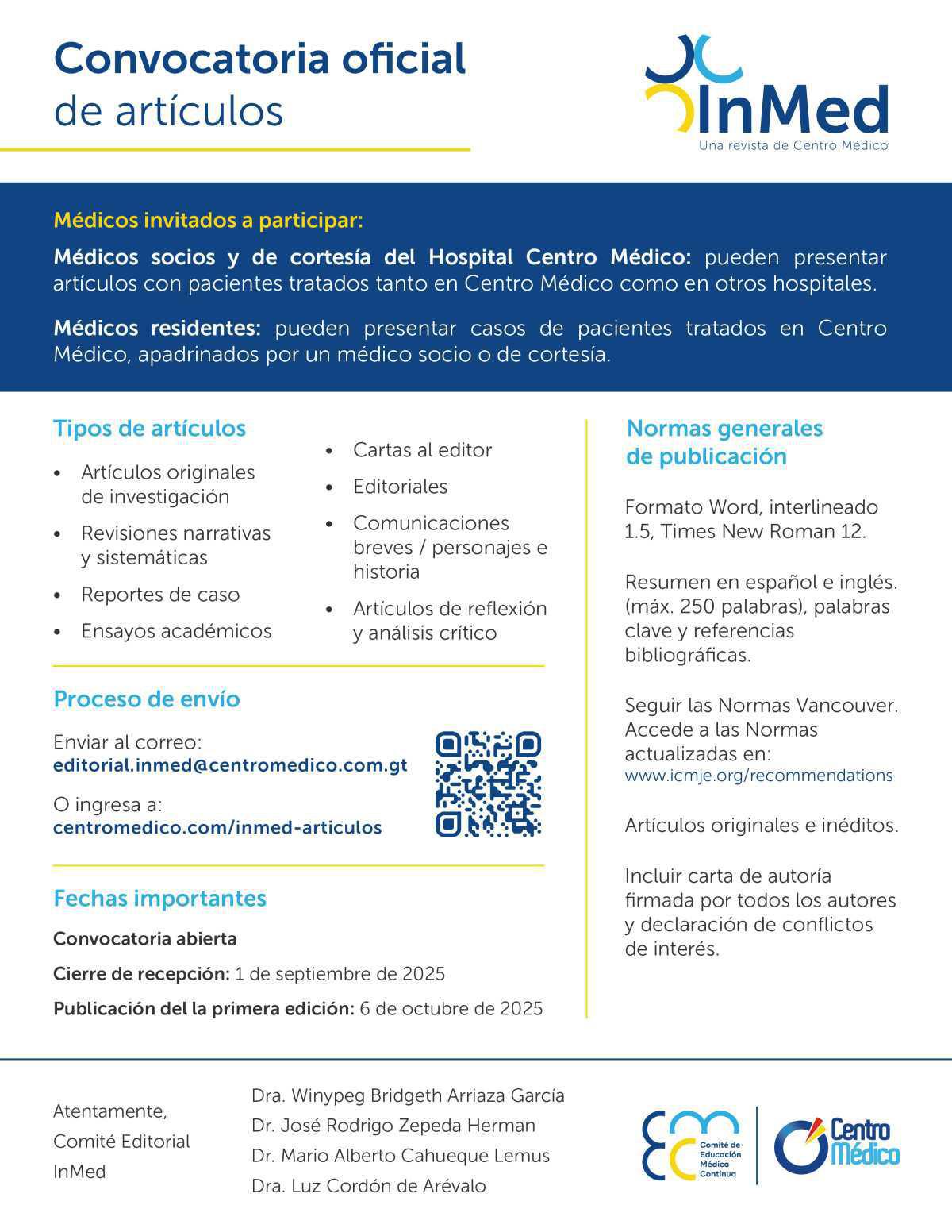 ¡Participa en la primera edición de InMed! ¡Participa en la primera edición de InMed!