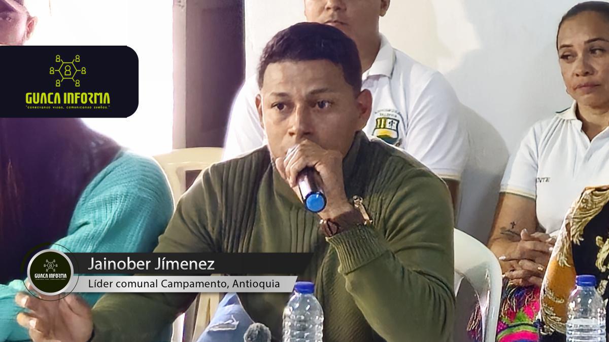 Líder comunitario de Campamento aboga por educación en mesa de paz en Antioquia Líder comunitario de Campamento aboga por educación en mesa de paz en Antioquia