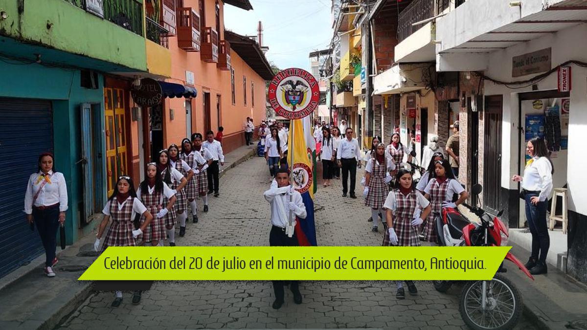 Campamento, Antioquia celebra con alegría la independencia de Colombia Campamento, Antioquia celebra con alegría la independencia de Colombia