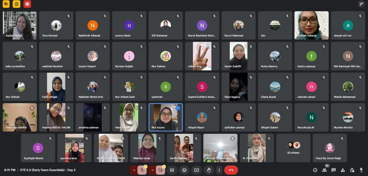 Online Webinar Early Years Essentials (E.Y.E)