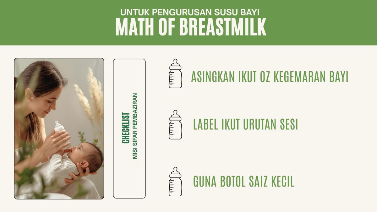 ASINGKAN SUSU MENGIKUT KUANTITI ANAK MINUM