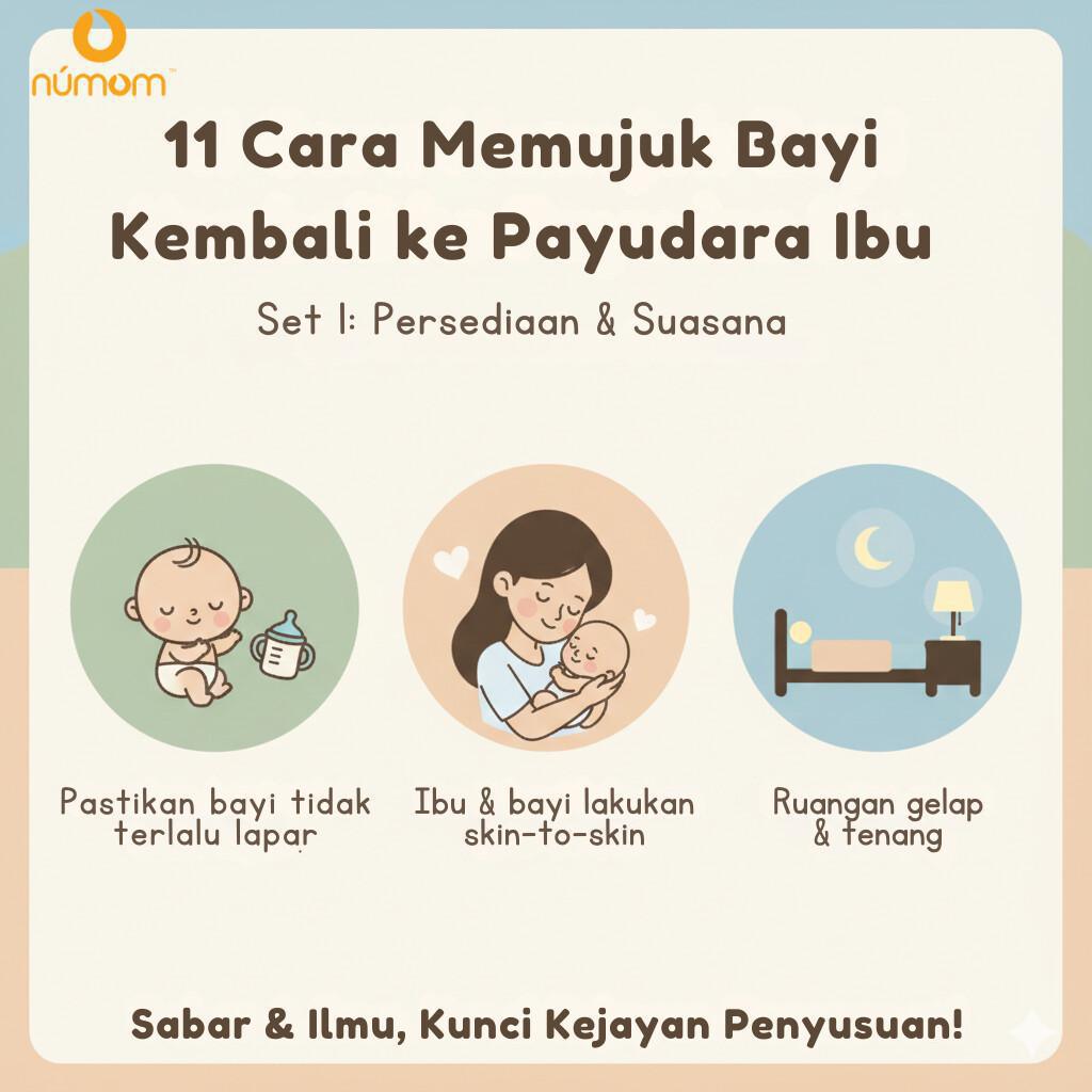 11 CARA MEMUJUK SEMULA BAYI MENYUSU DI PAYUDARA IBU