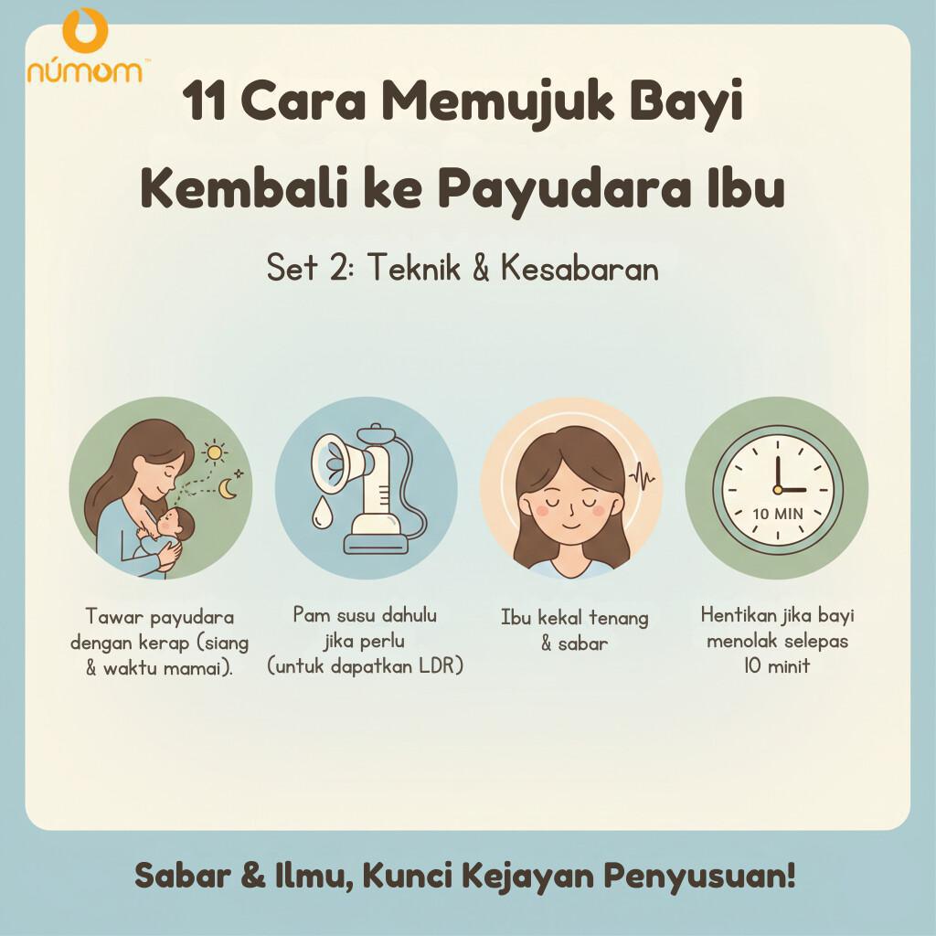 11 CARA MEMUJUK SEMULA BAYI MENYUSU DI PAYUDARA IBU