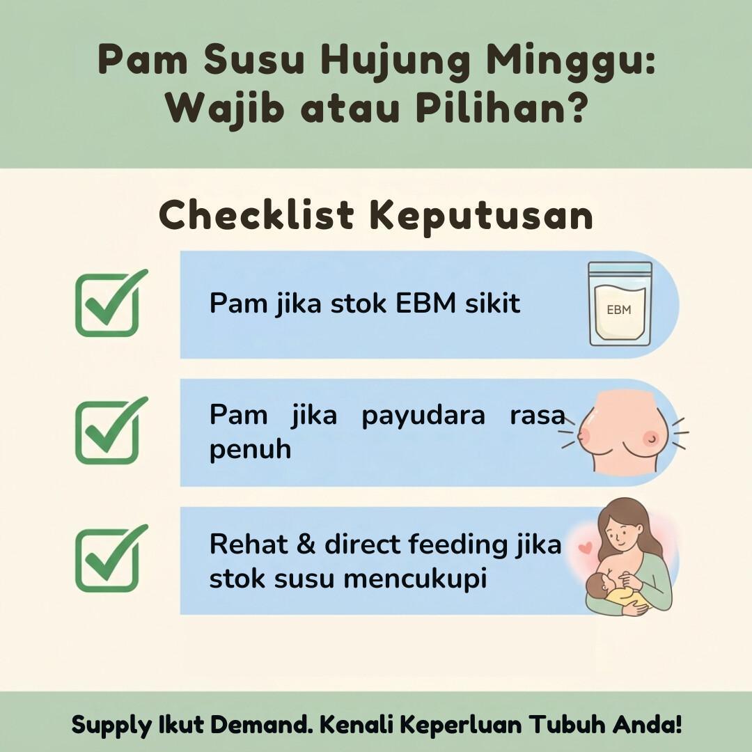 PERLU KE PAM SUSU WAKTU HUJUNG MINGGU?