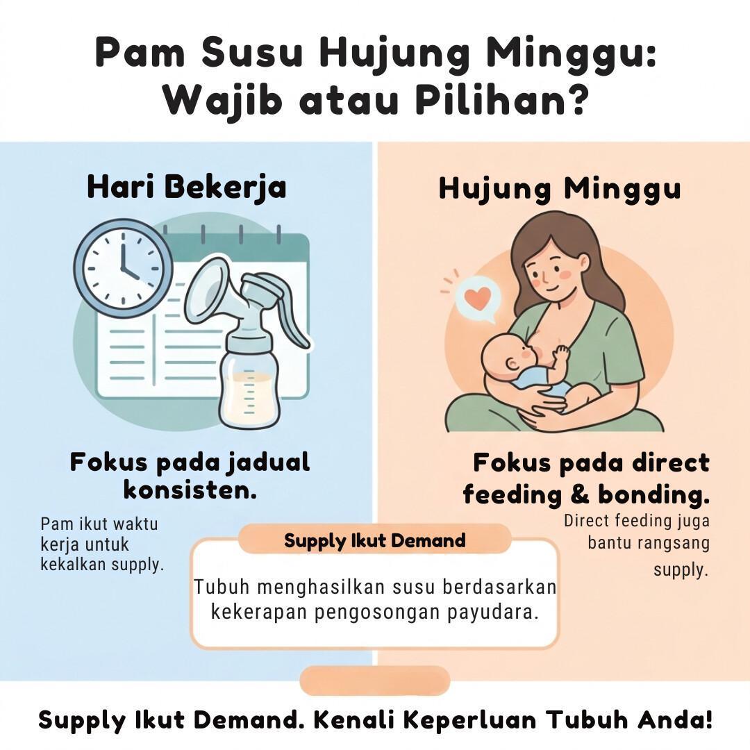 PERLU KE PAM SUSU WAKTU HUJUNG MINGGU?
