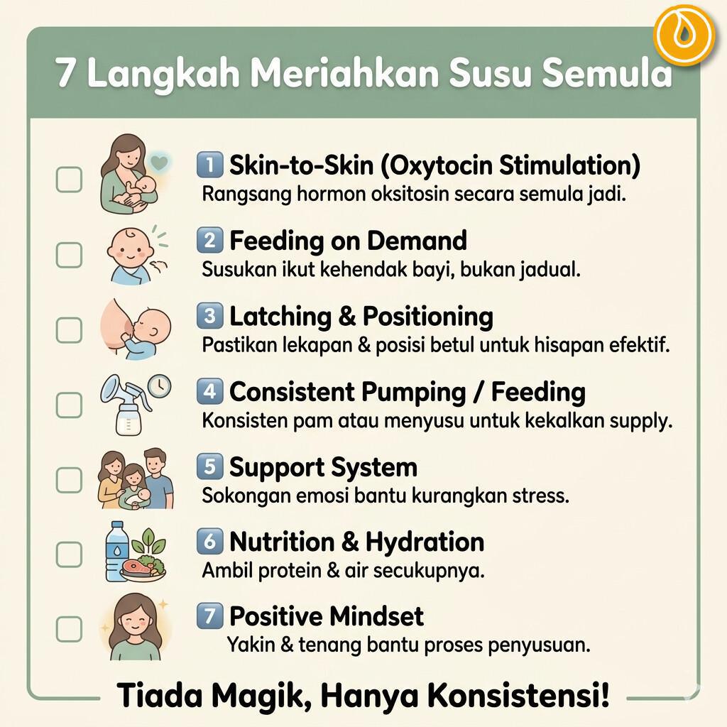 TIPS MERIAHKAN SUSU SEMULA