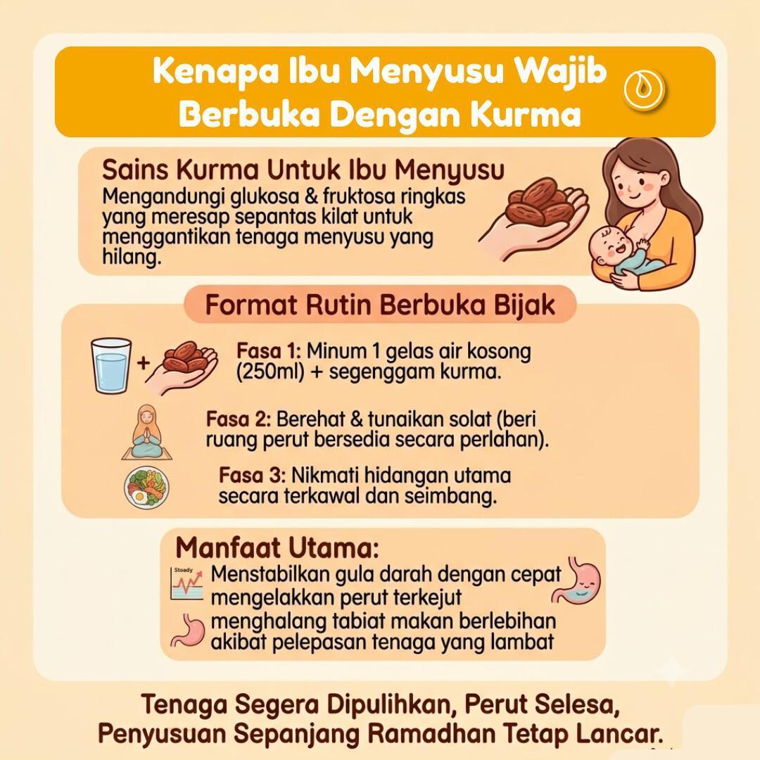 TIPS BUKA PUASA IBU MENYUSU