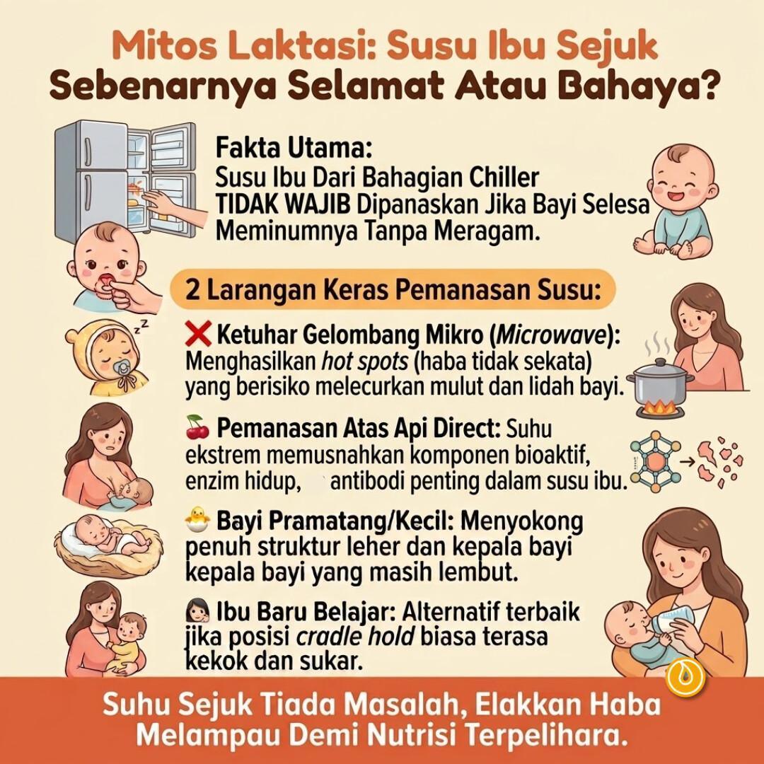 BOLEH KE BAYI MINUM SUSU IBU YANG SEJUK?
