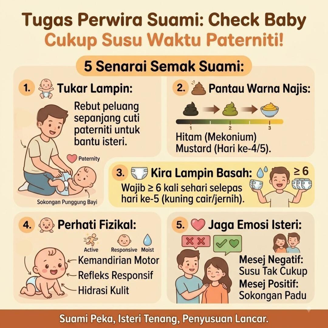 tips suami pantau bayi cukup susu 