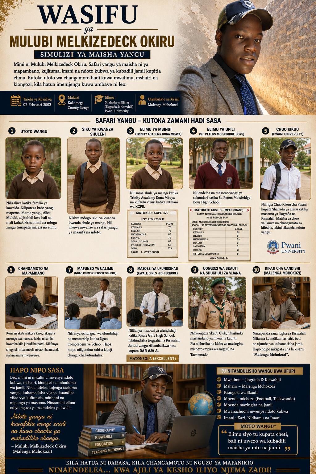 Mulubi Melkizedeck O. Simulizi ya Maisha Yangu Mulubi Melkizedeck O. Simulizi ya Maisha Yangu