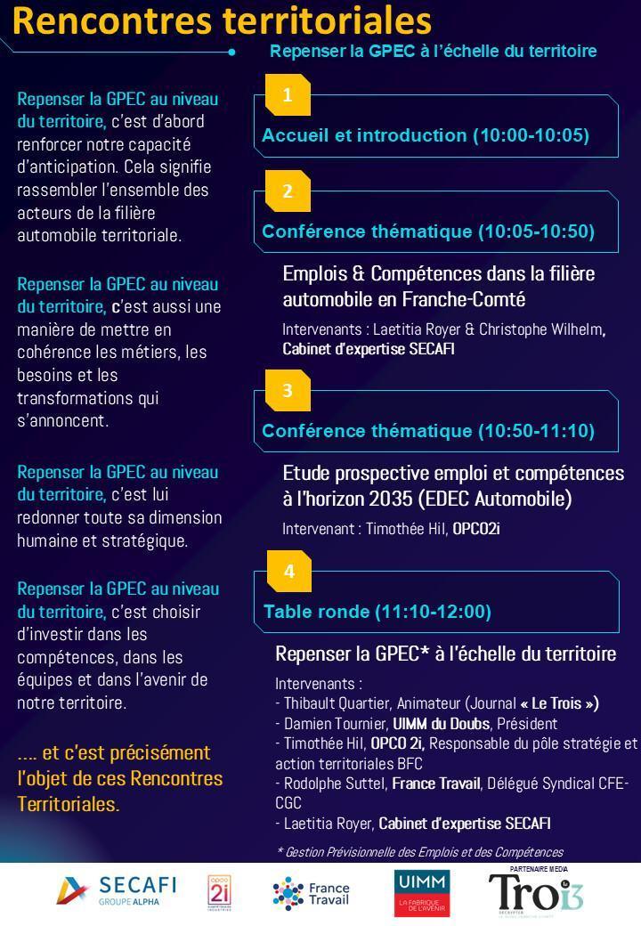 Rencontres Territoriales Emplois & Compétences dans la filière automobile Rencontres Territoriales Emplois & Compétences dans la filière automobile