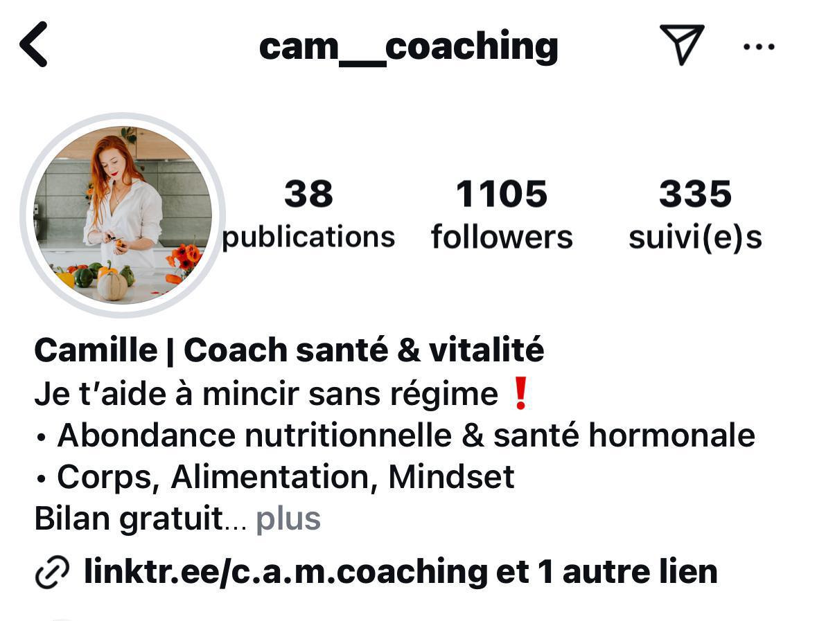 Camille DITTEL- Coach en Nutrition Camille DITTEL- Coach en Nutrition