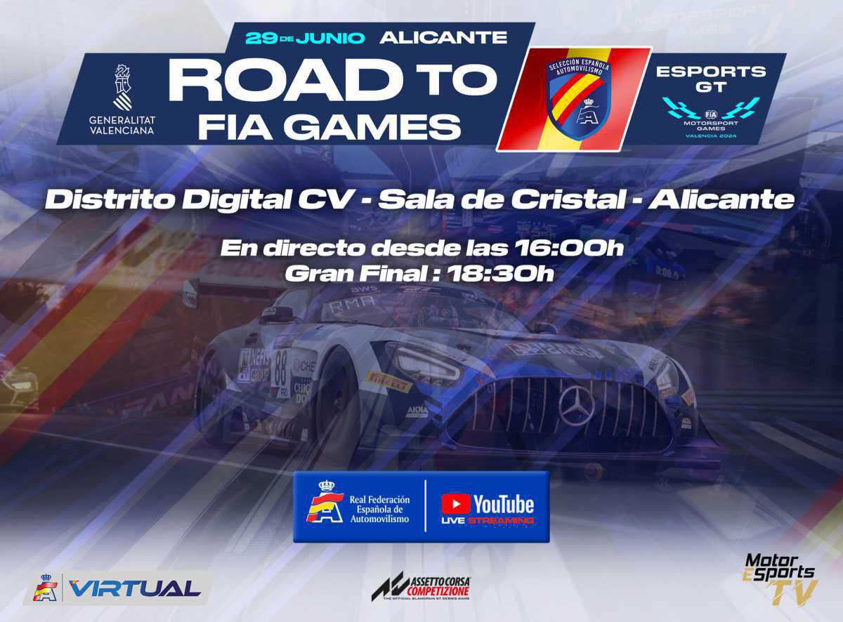 Castellón y Alicante celebrarán las finales eSports de la Selección Española de Automovilismo Castellón y Alicante celebrarán las finales eSports de la Selección Española de Automovilismo