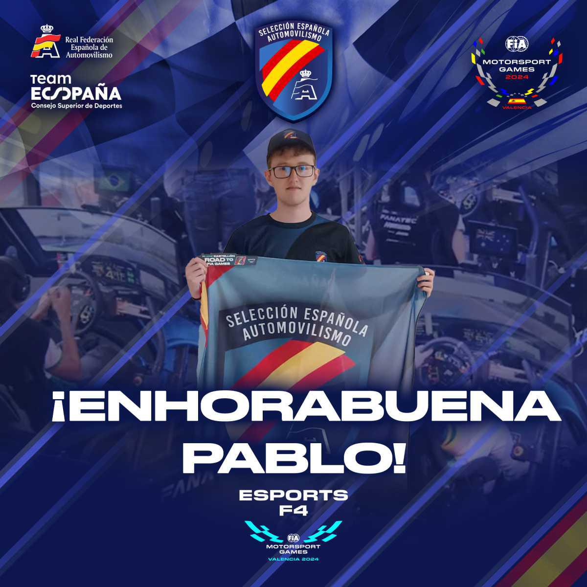 ¡Los pilotos de eSports se suman a la Selección Española de Automovilismo!