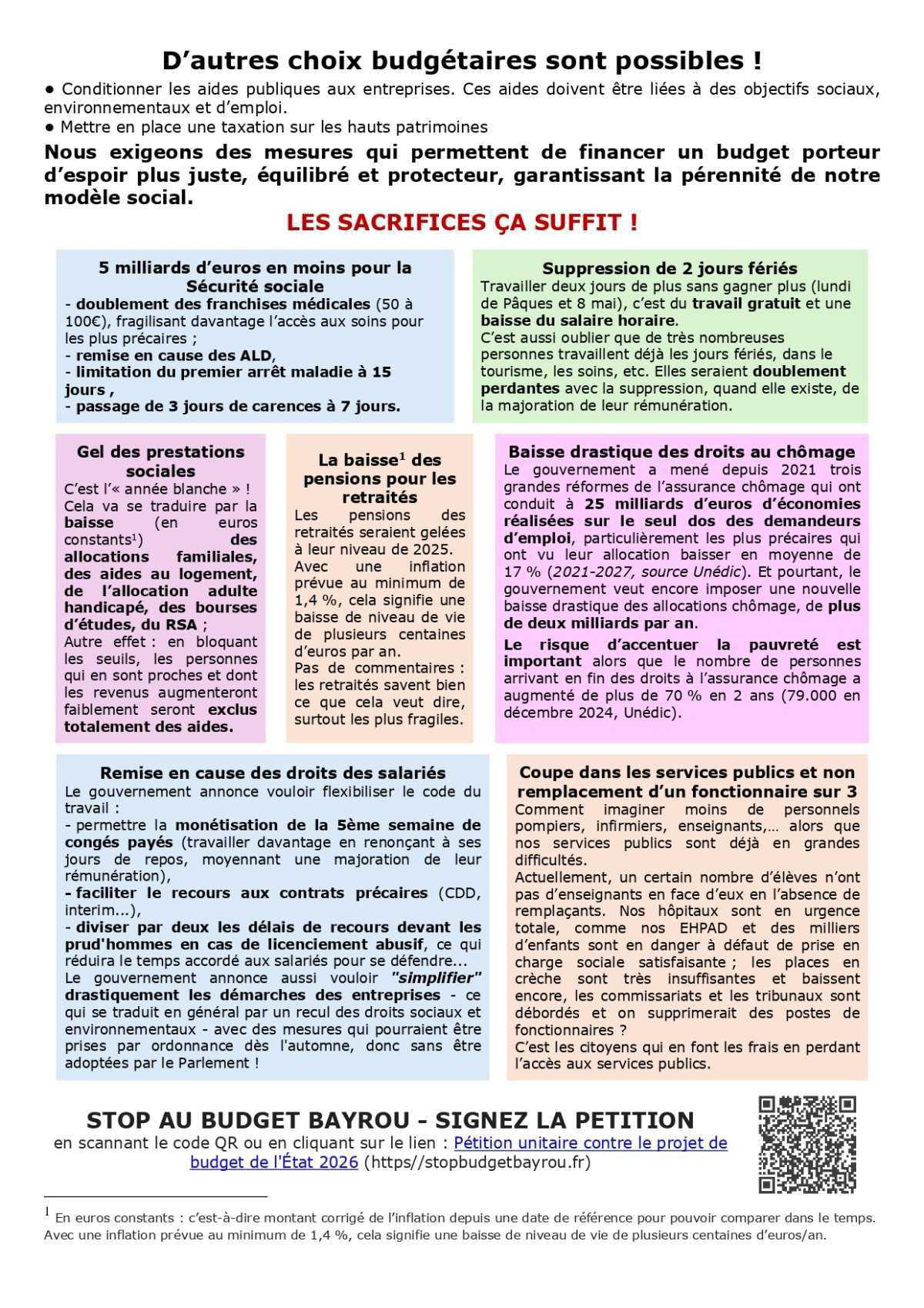 Appel à Mobilisation Nationale - 18 septembre