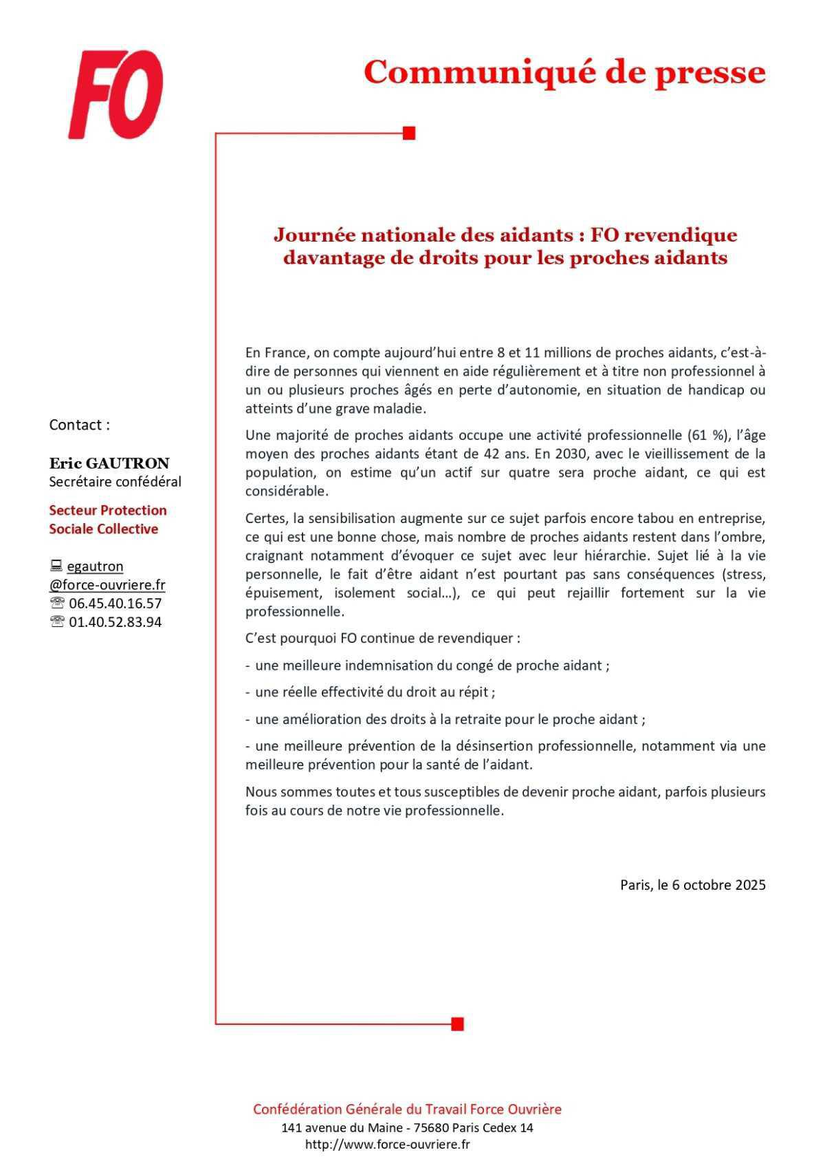 Journée Nationale des Aidants