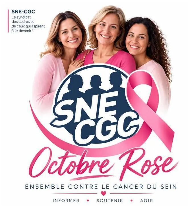 Octobre rose 2026 : le SNE-CGC s'engage Octobre rose 2026 : le SNE-CGC s'engage