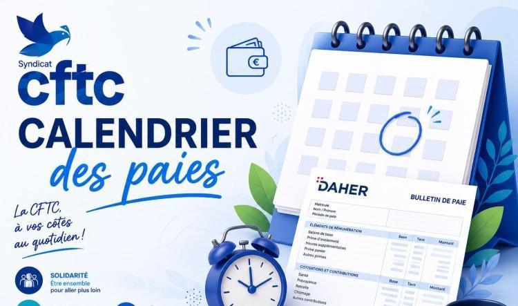 Calendrier Paie 2026