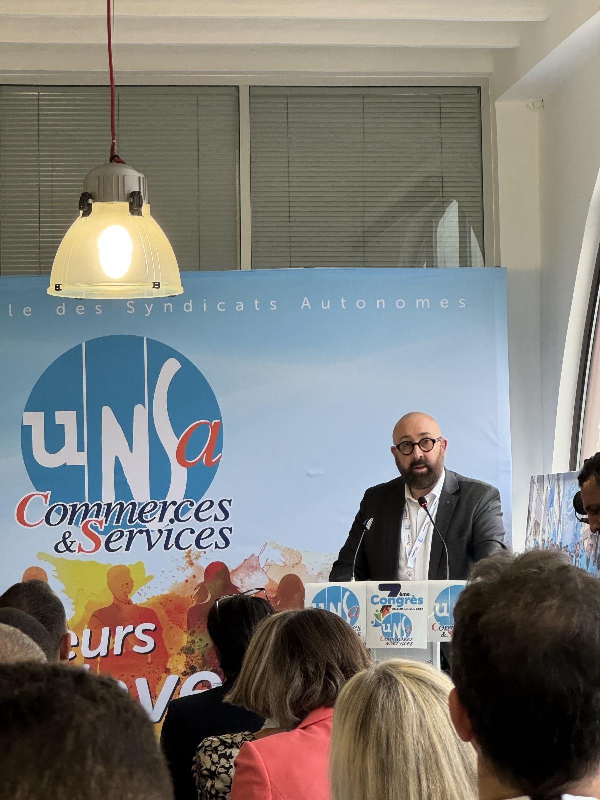 7ᵉ Congrès de la Fédération UNSA Commerces, Distribution et Services (UNSA FCS) Paris