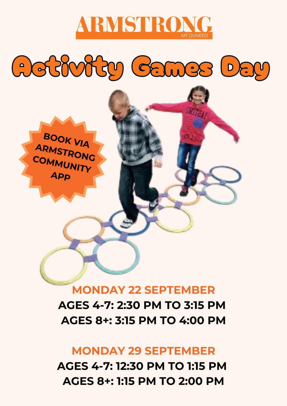 Club Armstrong School Holiday Fun!