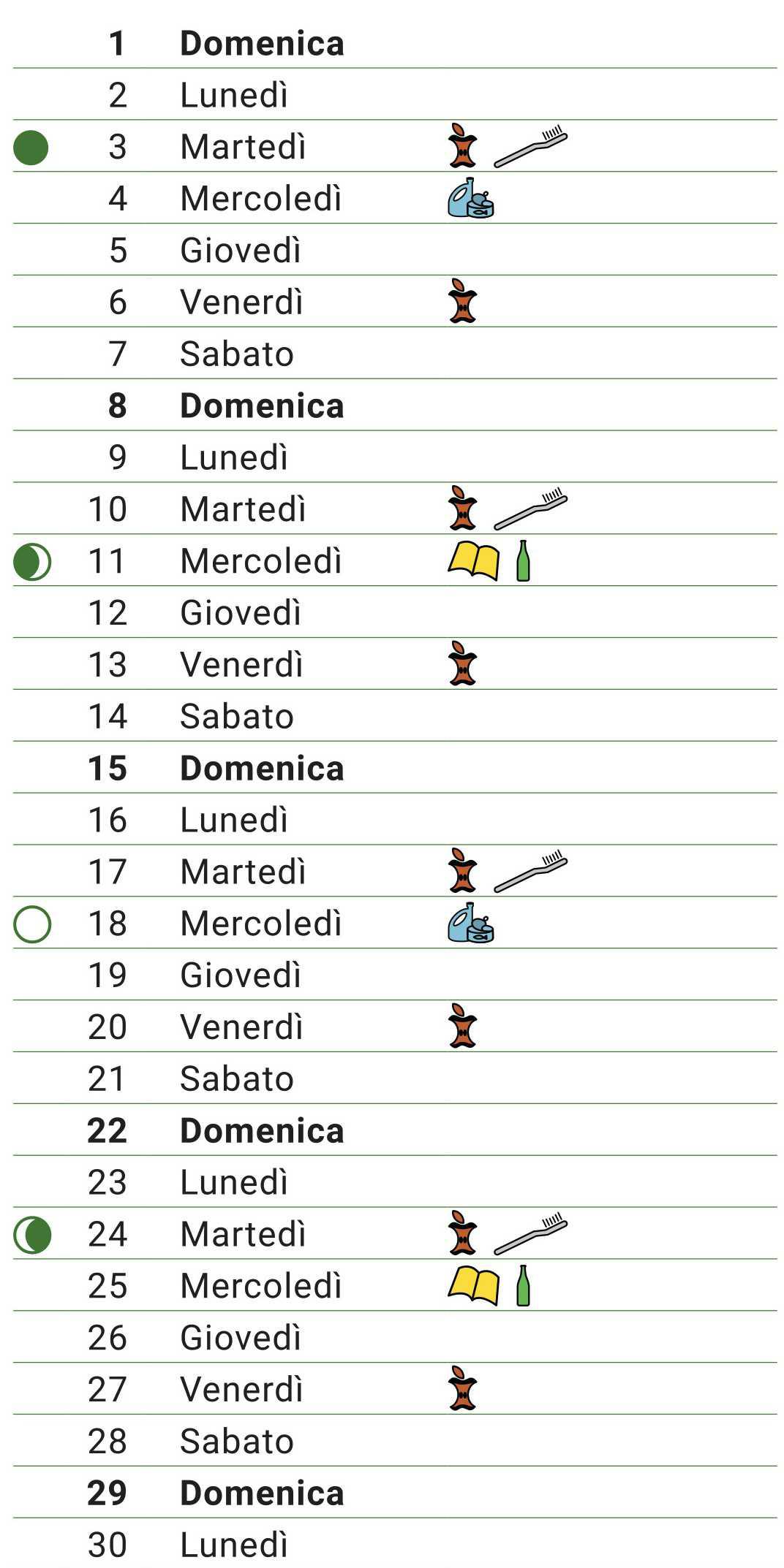 Calendario Rifiuti