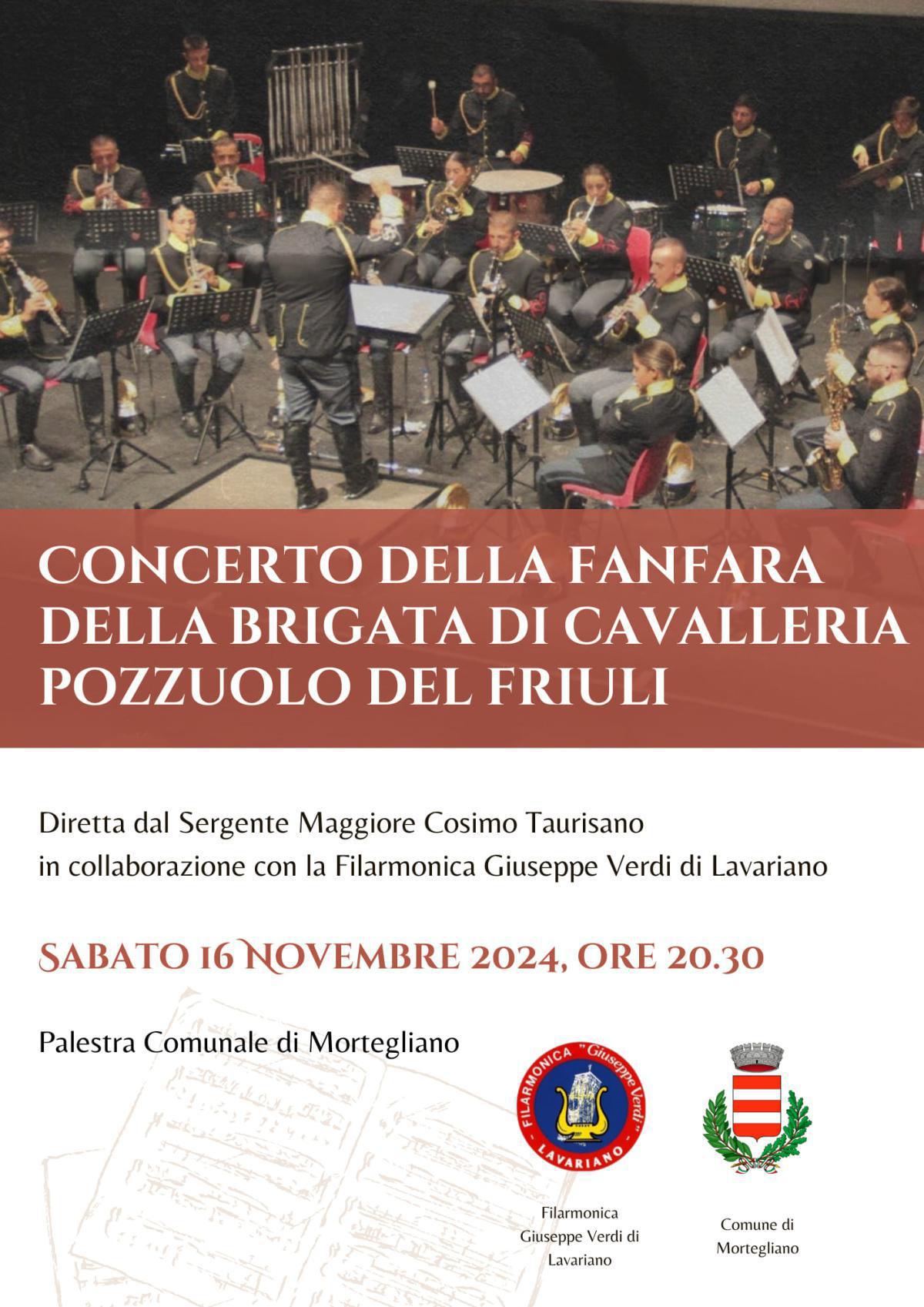 Concerto della Fanfara della Brigata di Cavalleria Pozzuolo del Friuli (inizio ore 20:30)