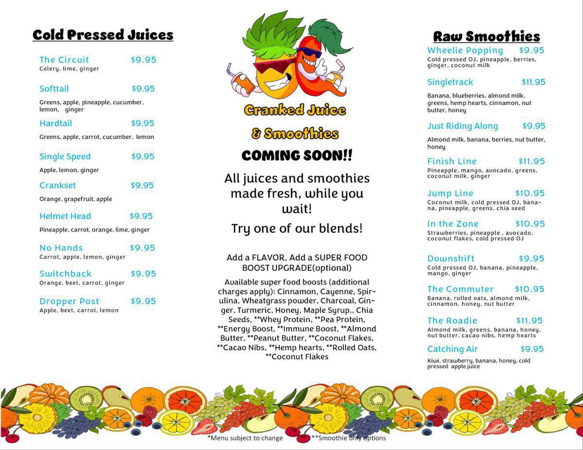 Cranked Juice and Smoothies Cranked Juice and Smoothies