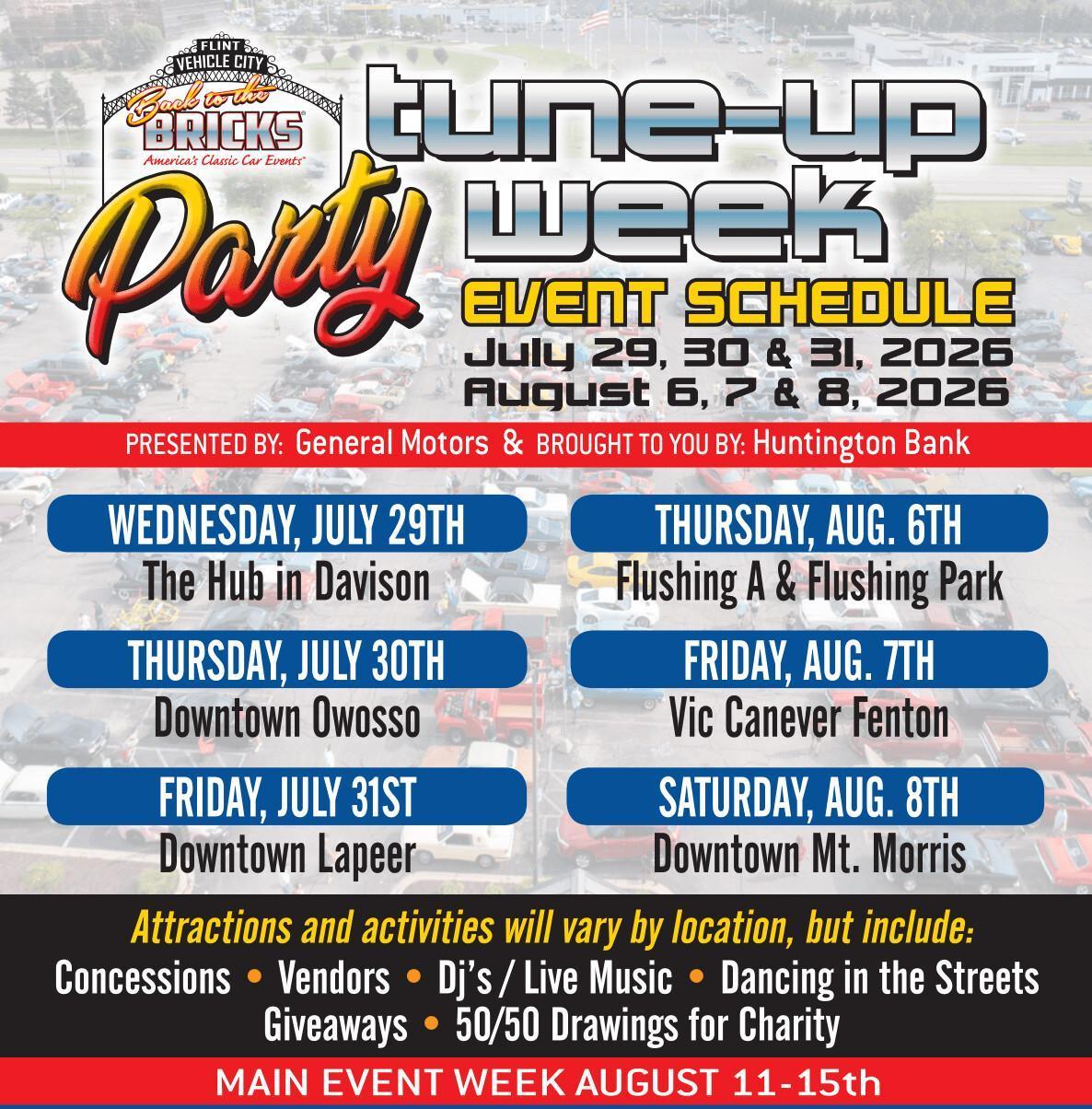 Back to the Bricks Tune Up Party Back to the Bricks Tune Up Party