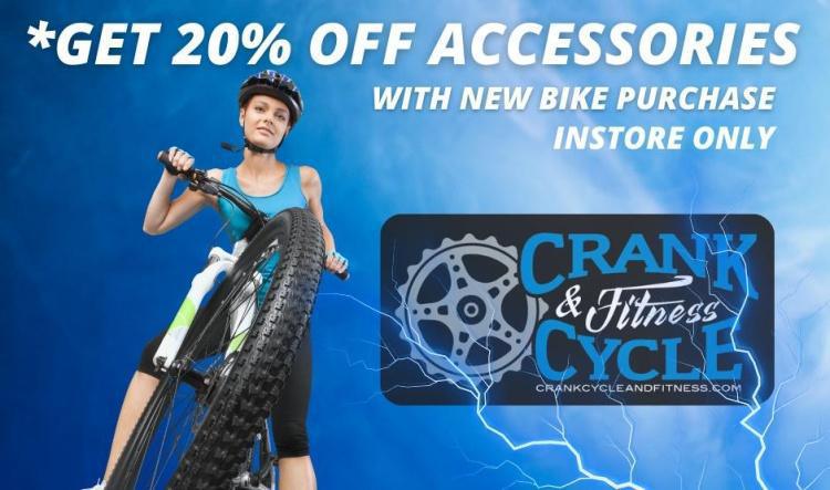 20% Off Bike Accessories w/ New Bike Purchase