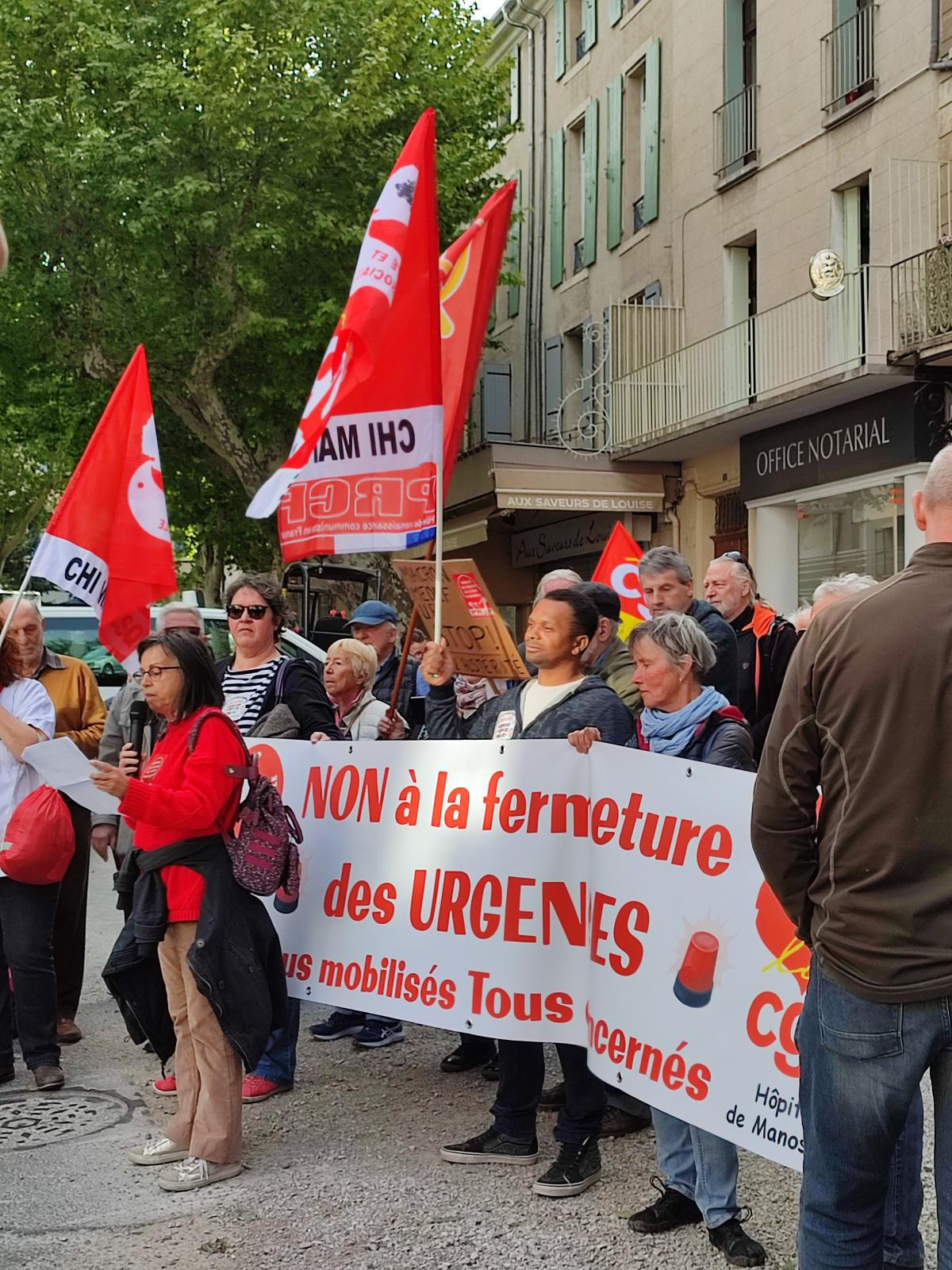 Mobilisation à Manosque pour l'hôpital et le système de soins Mobilisation à Manosque pour l'hôpital et le système de soins