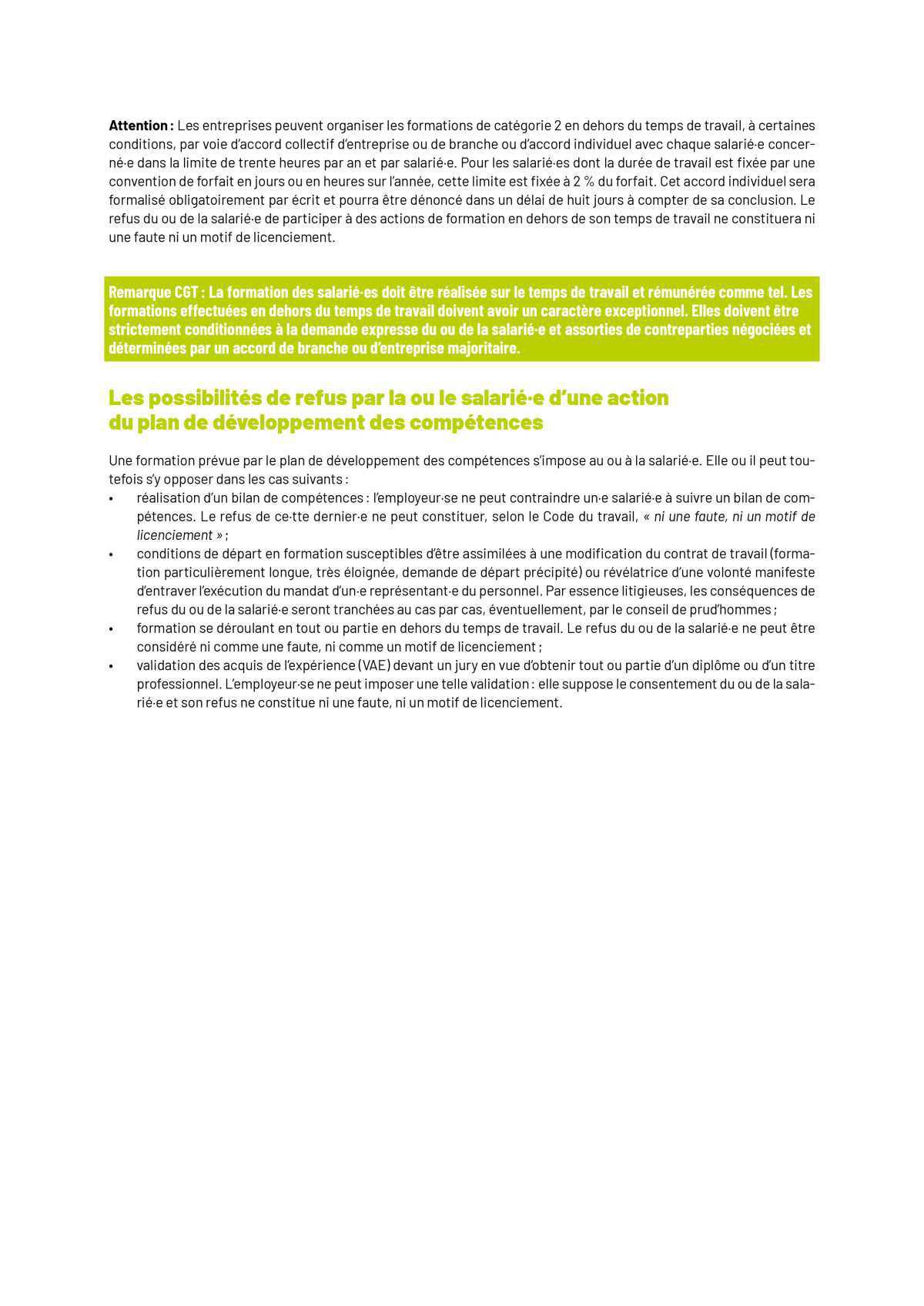 Développement des compétences