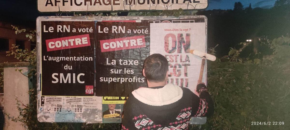 🚨Contre le RN : campagne d'affichage en cours sur le département 🚨Contre le RN : campagne d'affichage en cours sur le département