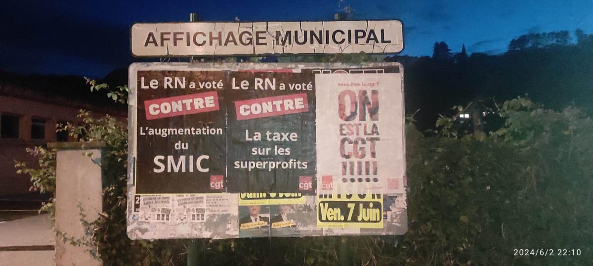 🚨Contre le RN : campagne d'affichage en cours sur le département 🚨Contre le RN : campagne d'affichage en cours sur le département