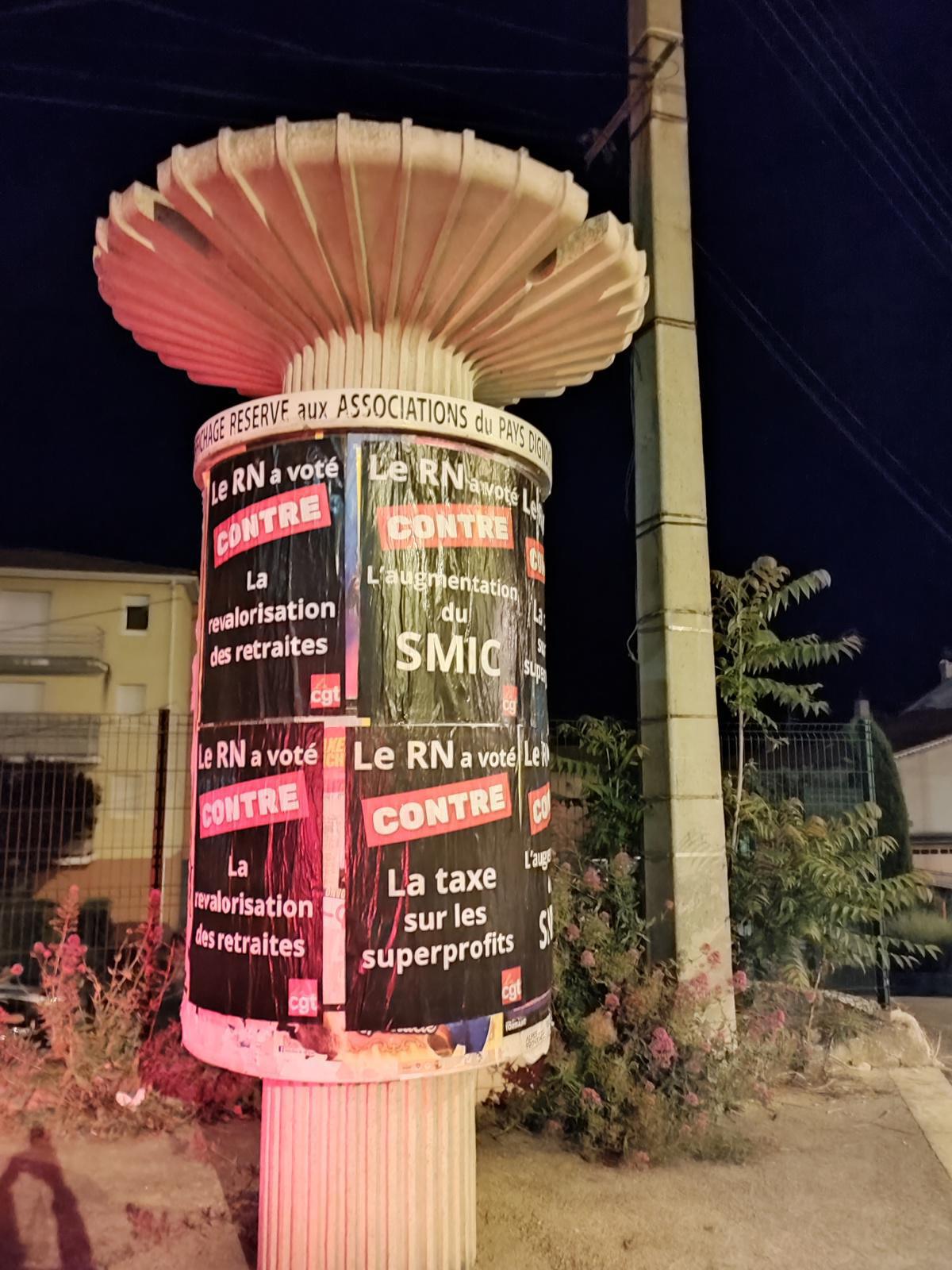 🚨Contre le RN : campagne d'affichage en cours sur le département 🚨Contre le RN : campagne d'affichage en cours sur le département