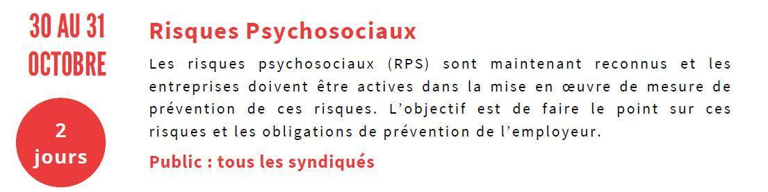 Risques Psychosociaux